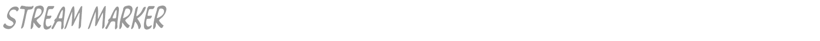 Stream Marker font preview